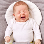 a baby crying