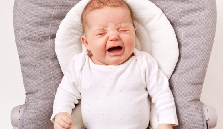 a baby crying