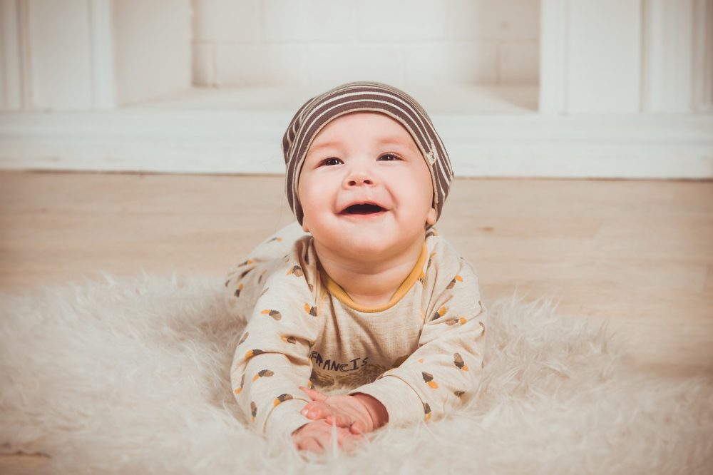 image showing a baby boy smiling