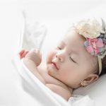 a baby sleeping peacefully